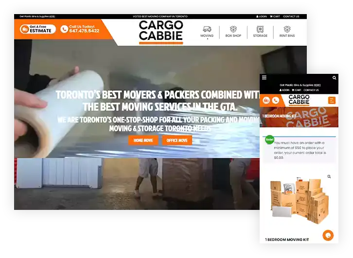 Moving Companies Website Design or Redesign