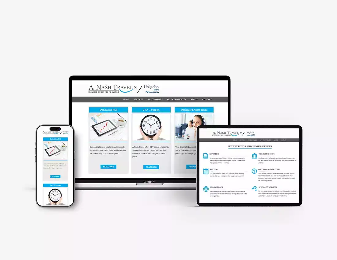 Travel Website Design