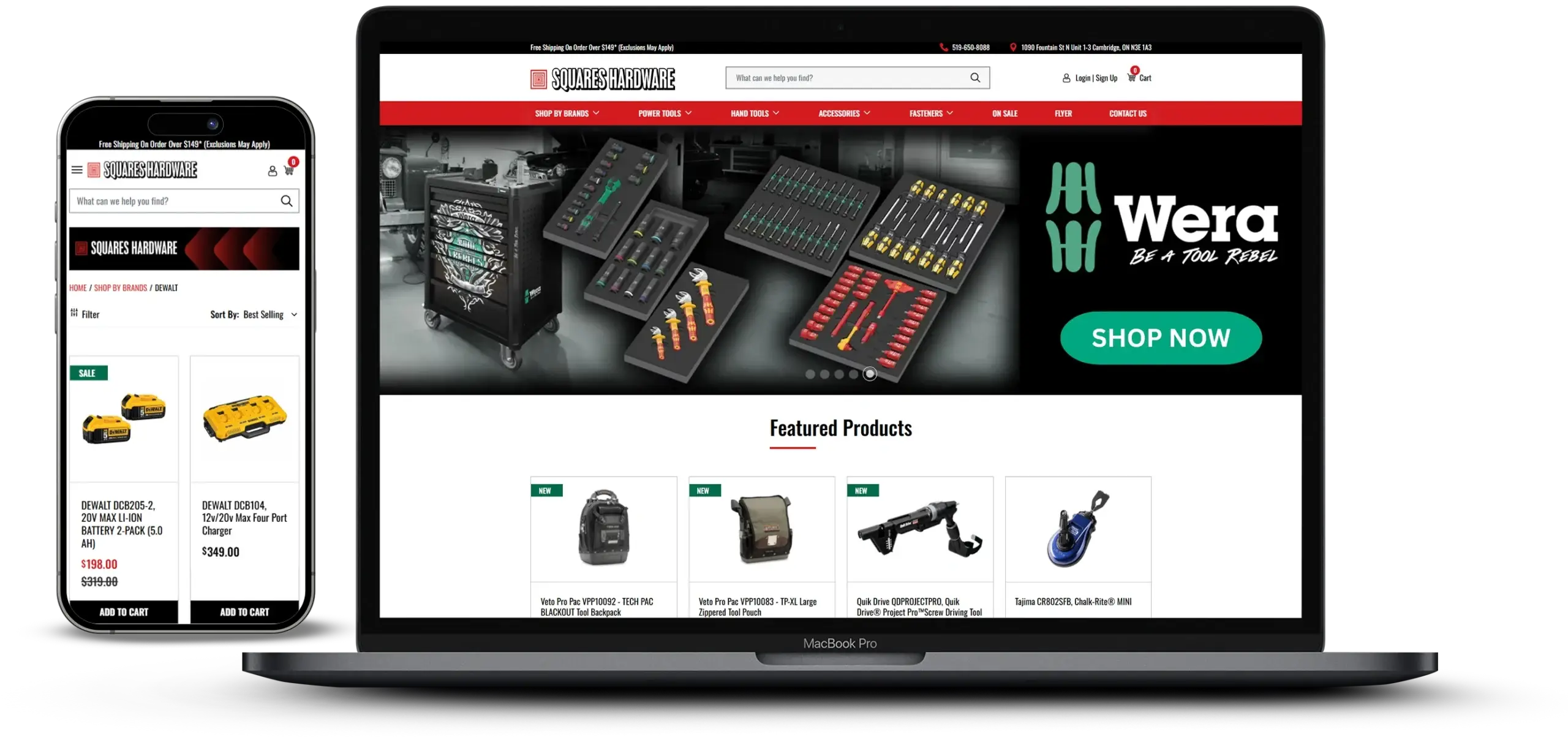 Squares Hardware Web Design Case Study