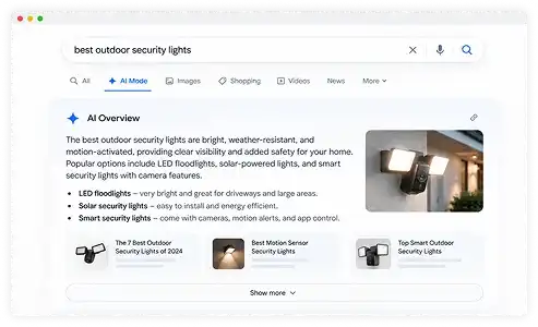 AI Mode & AI Overviews AI Mode & AI Overviews