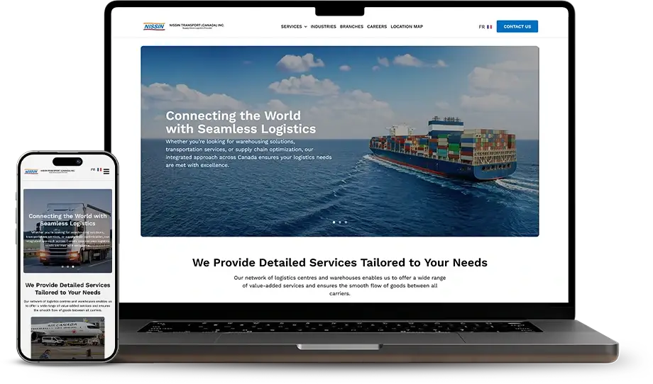 Nissin Transport web design Case Study Nissin Transport web design Case Study