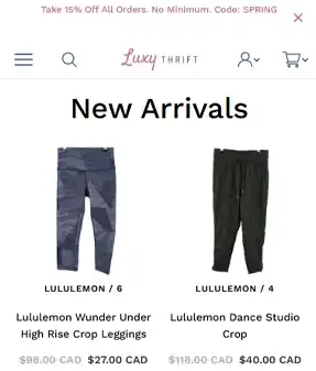 Luxy Thrift Case Study Main Image