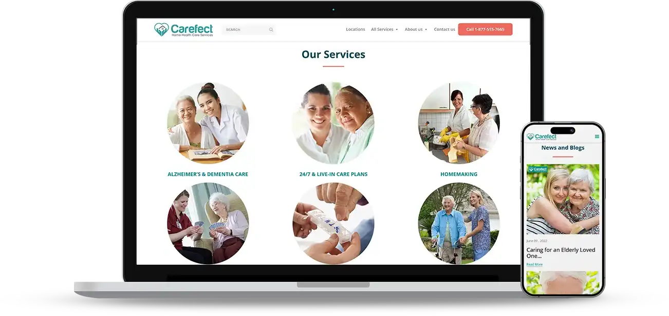 Web Design Challenges Faced by Carefect
