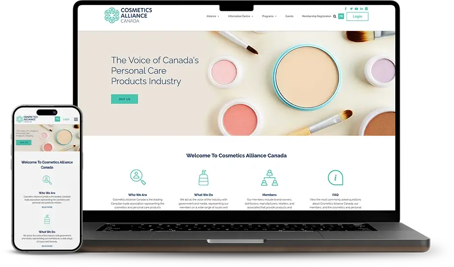 Cosmetics Alliance Web Design Case Study