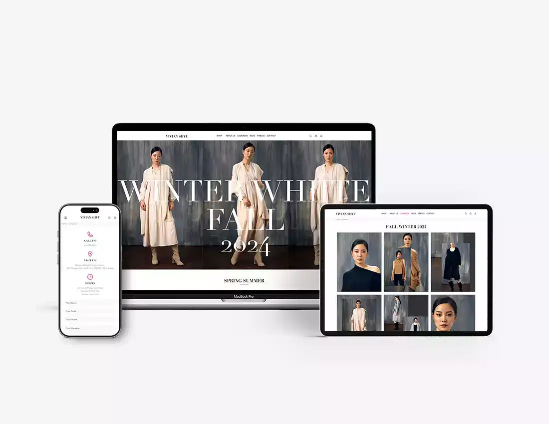 Fashion Company Website Design