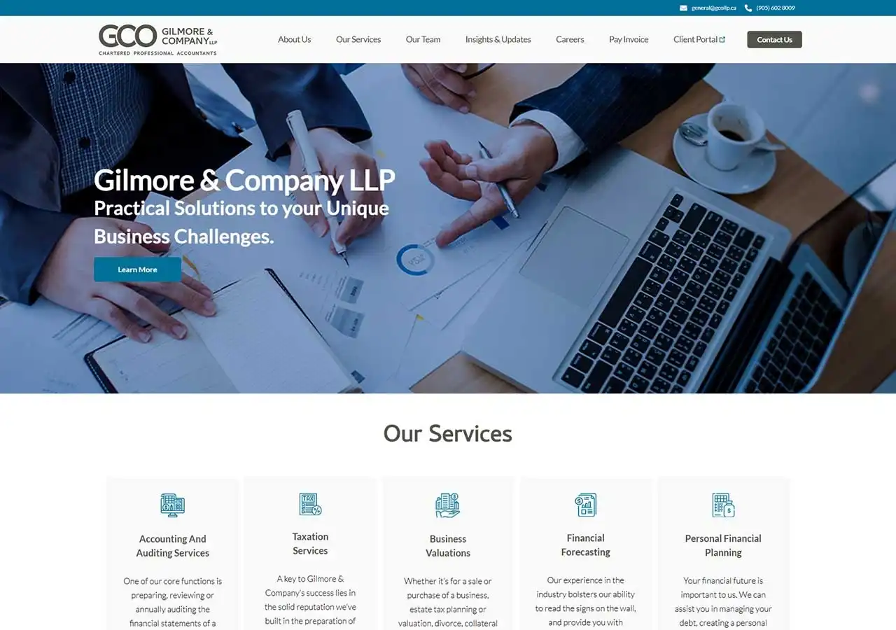 Gilmore and Company LLP Banner