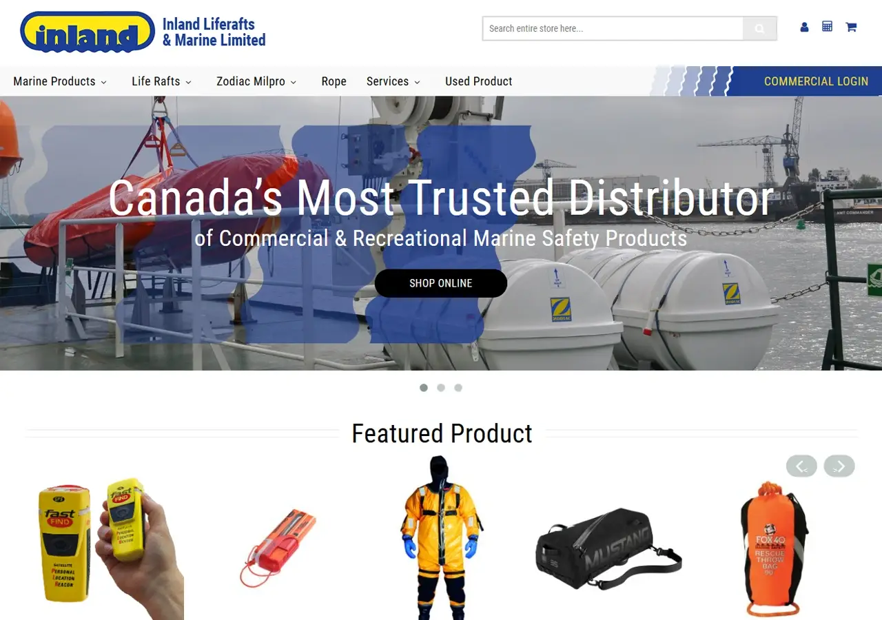 Inland Liferafts Marine Limited Banner