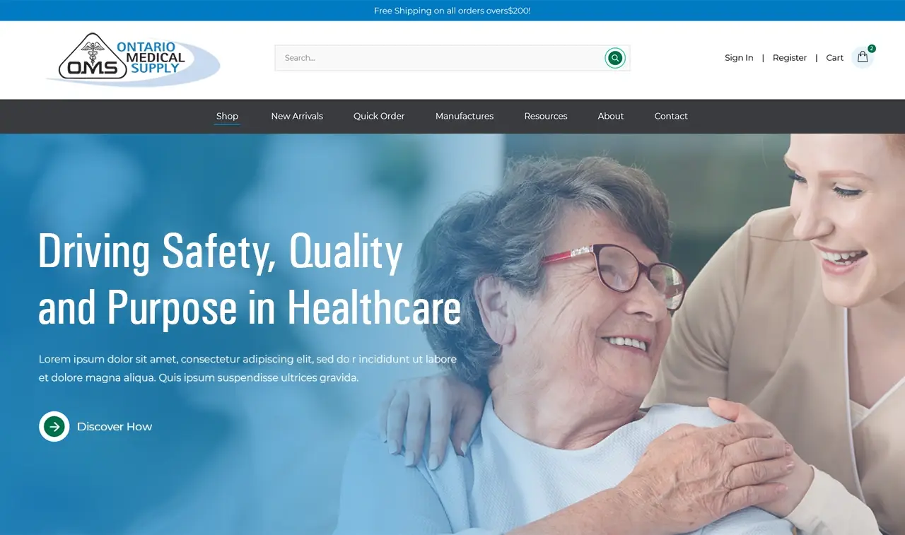 ontario medical supply banner ontario medical supply banner