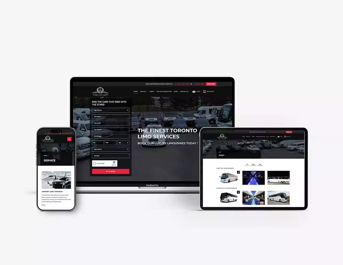 Limo Website Design