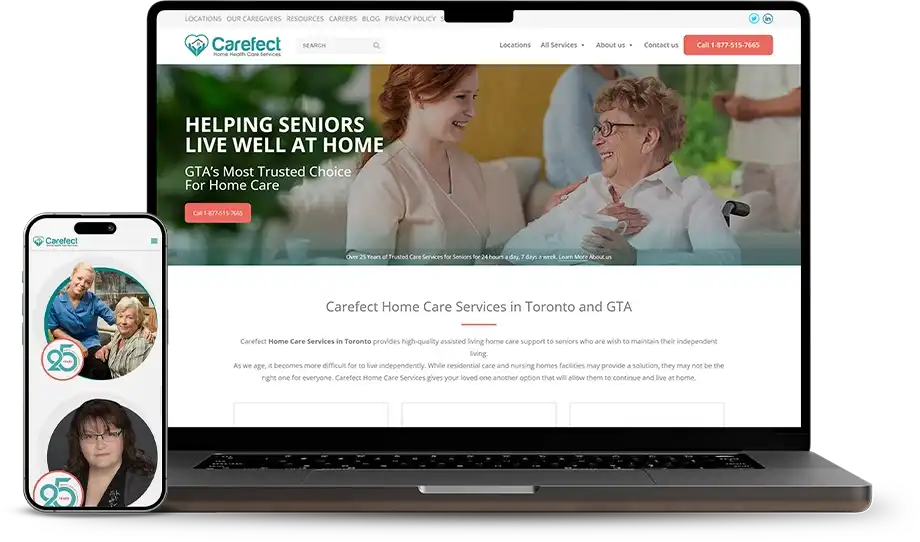 Carefect Web Design Case Study