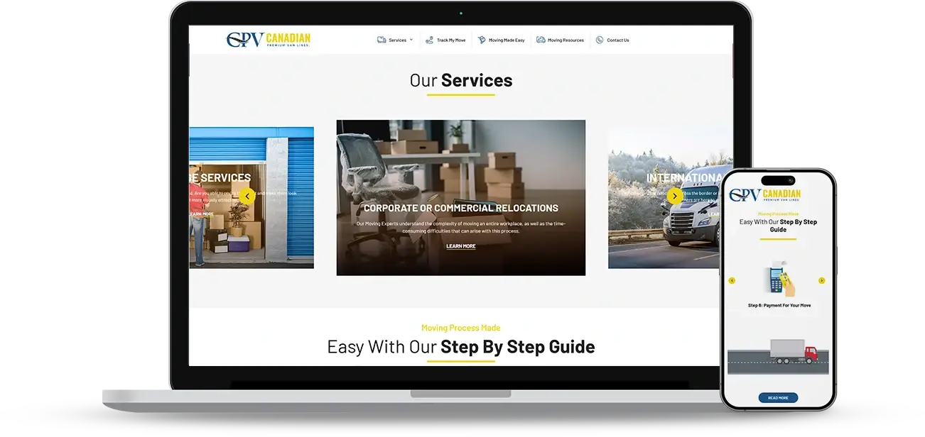 Web Design Challenges Faced by Canadian Premium Van Lines