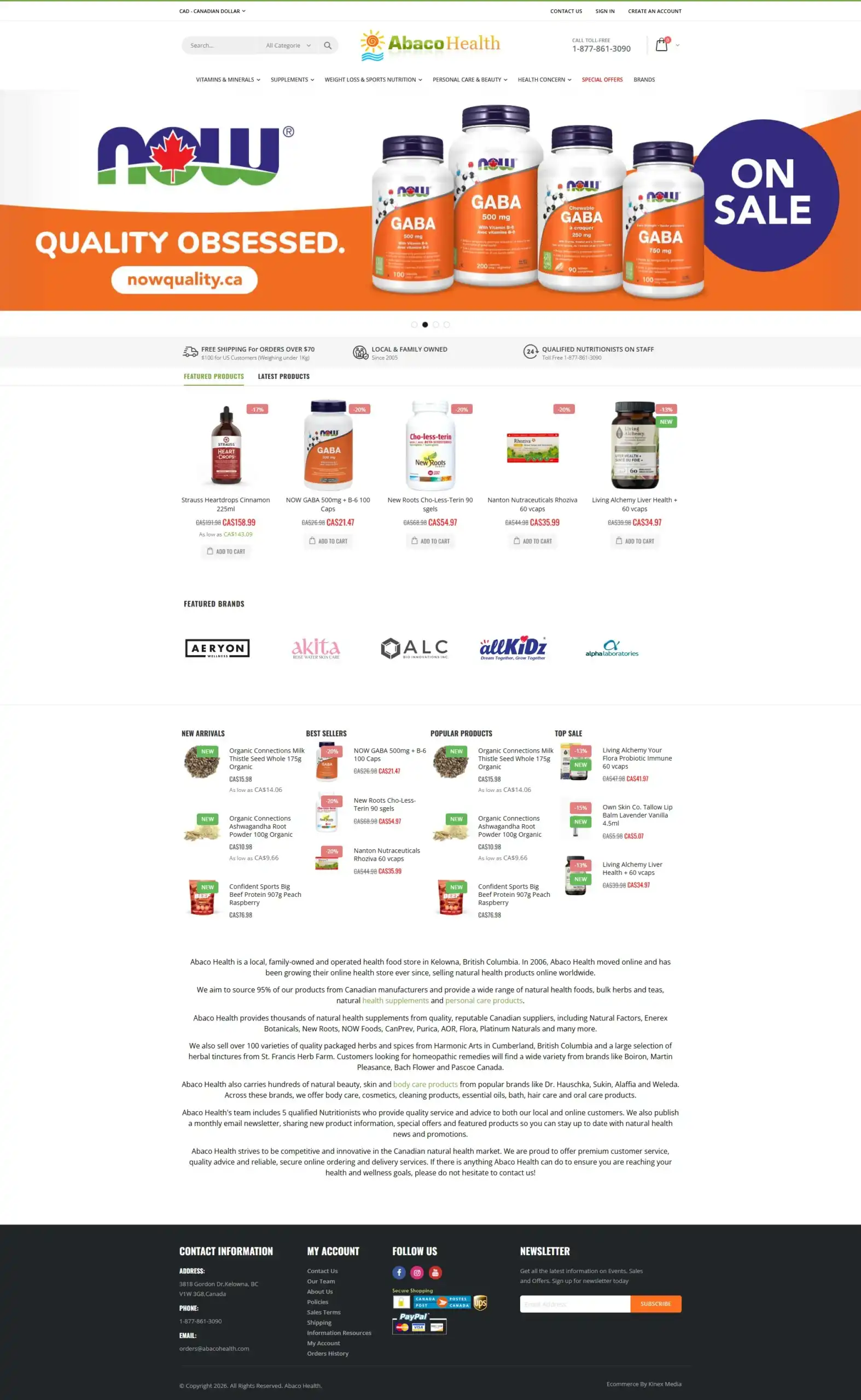Web Design Success for Abaco Health Delivered Results
