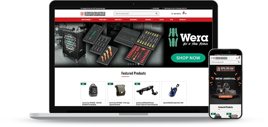 Web Design Challenges Faced by Squares Hardware