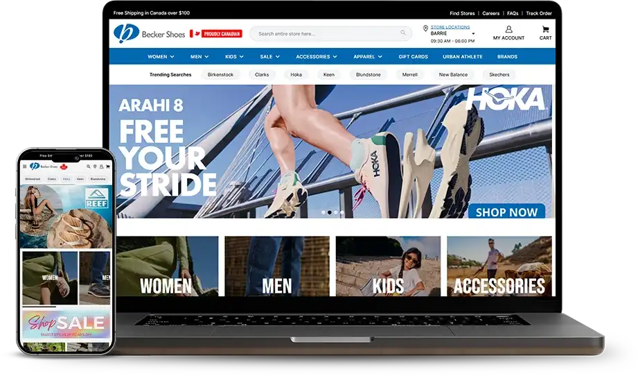 Becker Shoes Web Design Case Study