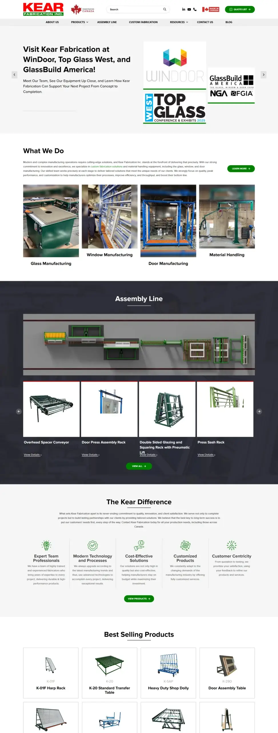 Web Design Success for Kear Fabrication Delivered Results