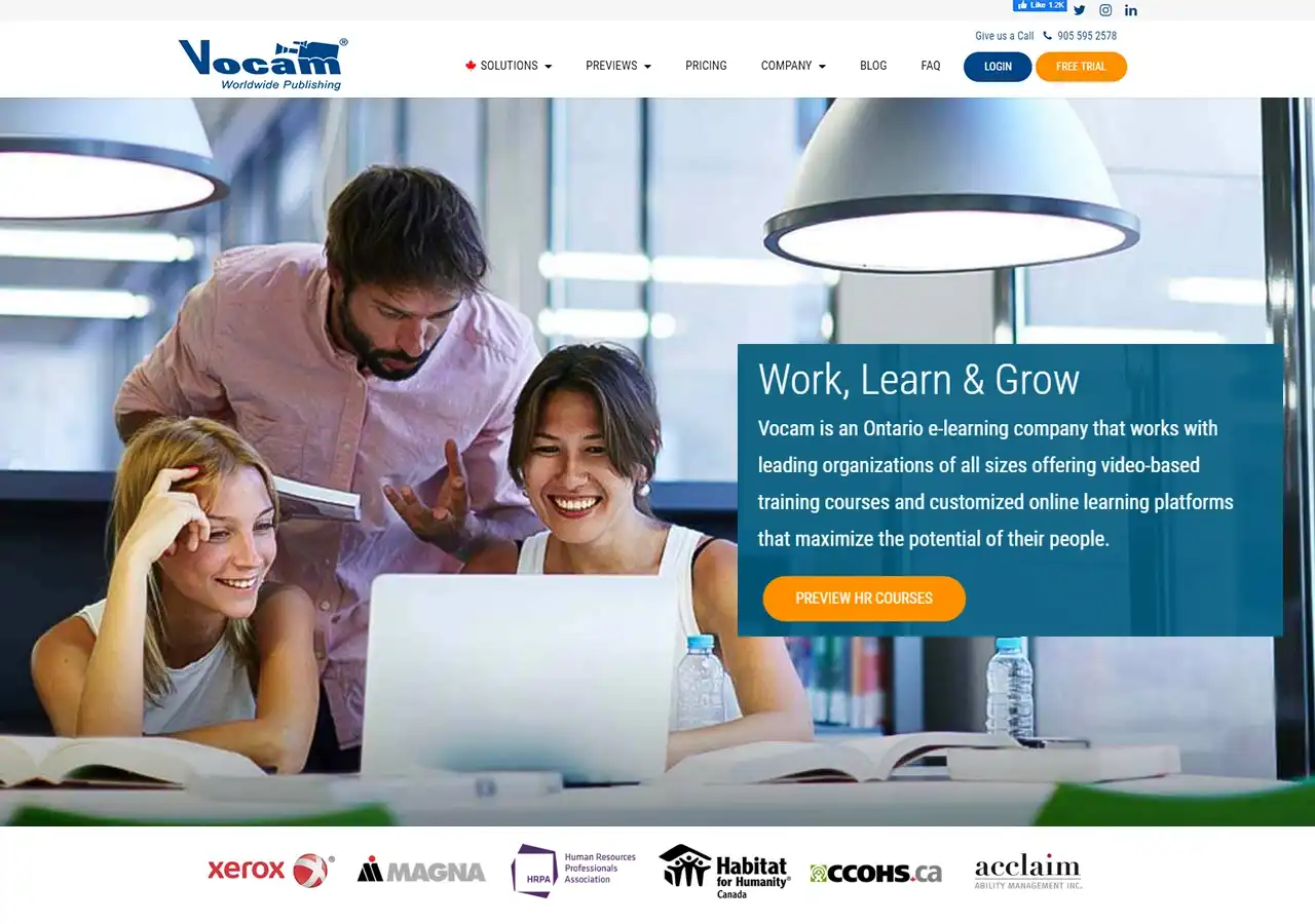 vocam training banner