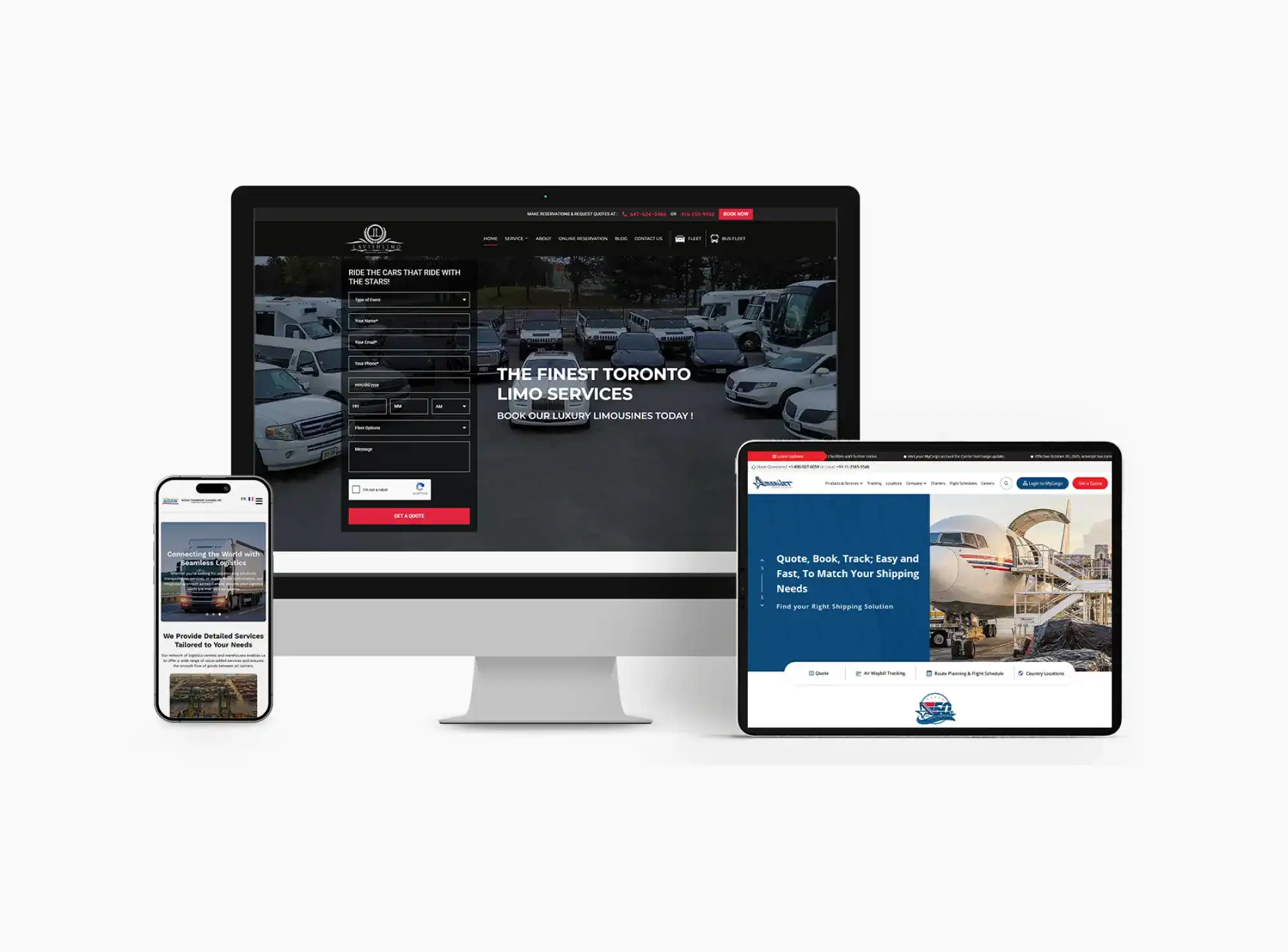 Transportation and Logistics Website Design Transportation and Logistics Website Design