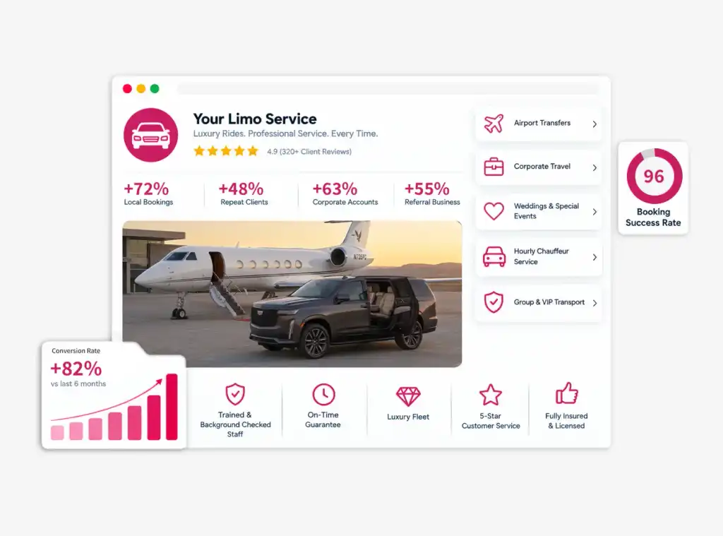 Limo Services Web Design