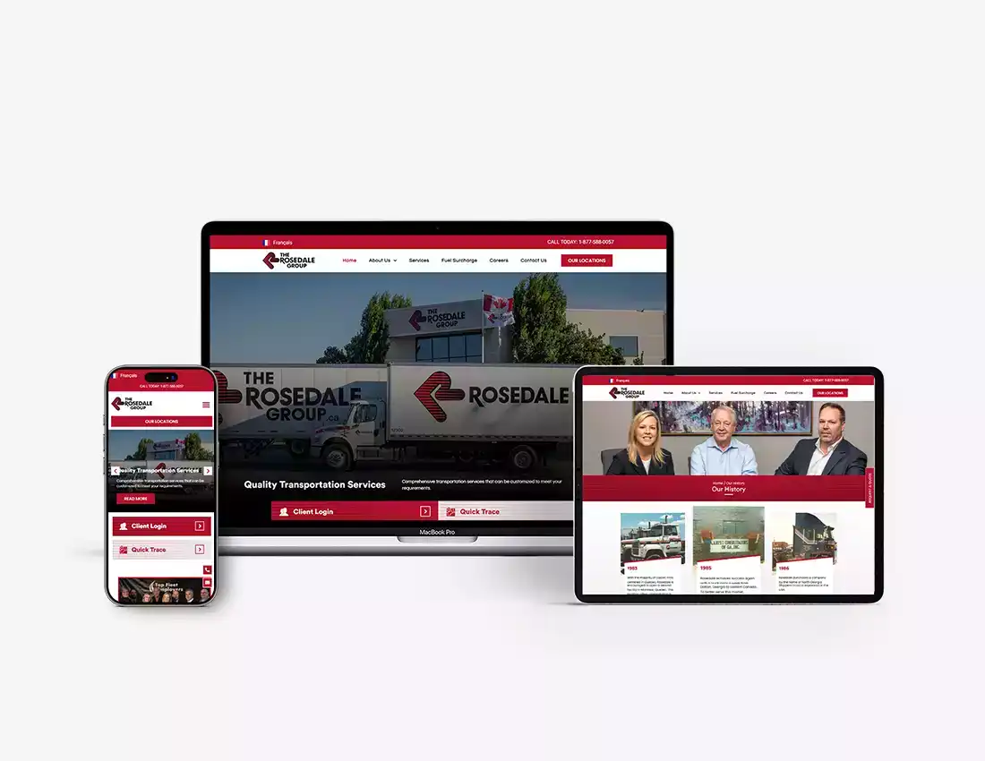 Transportation and Logistics Web Design