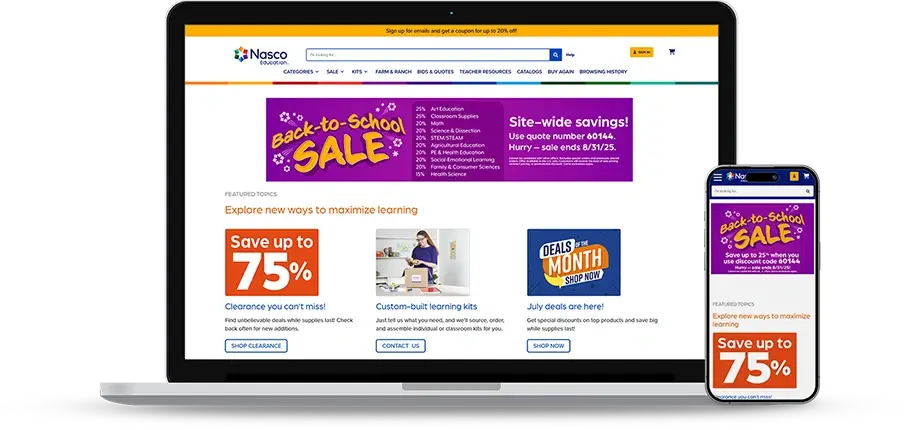 Web Design Challenges Faced by Nasco Education
