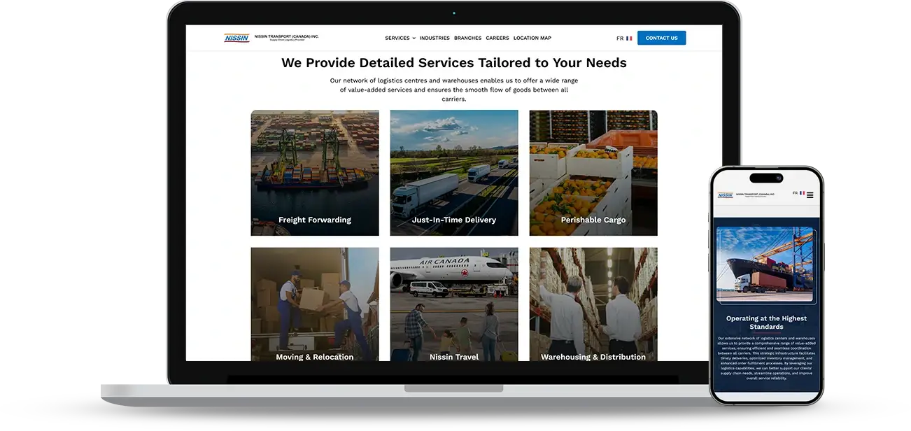 Web Design Challenges Faced by Nissin Transport Web Design Challenges Faced by Nissin Transport