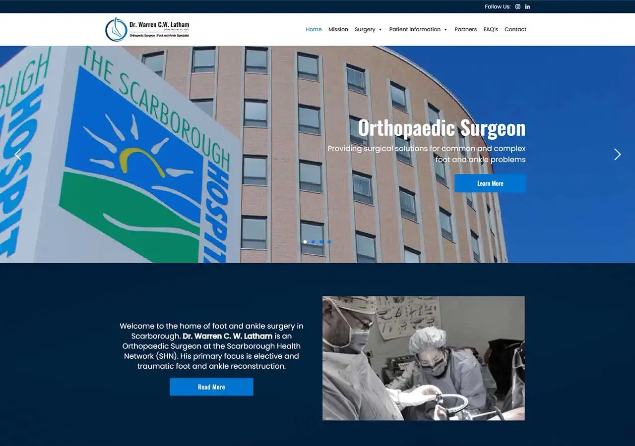 Dr. Warren C. W. Latham Banner