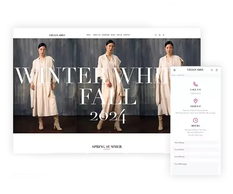Fashion Website Design and Redesign