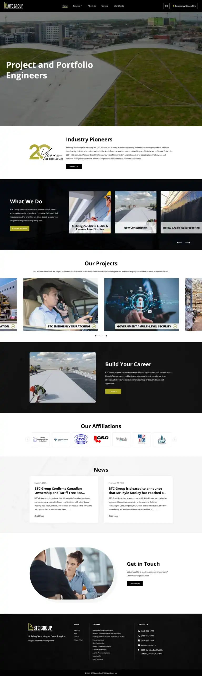 Web Design Success for BTC Group Delivered Results