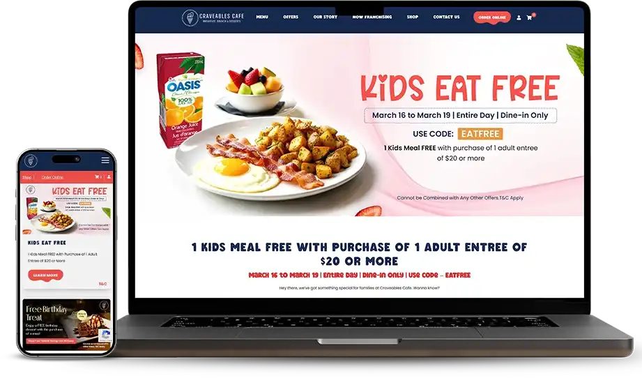 Craveables Cafe Web Design Case Study