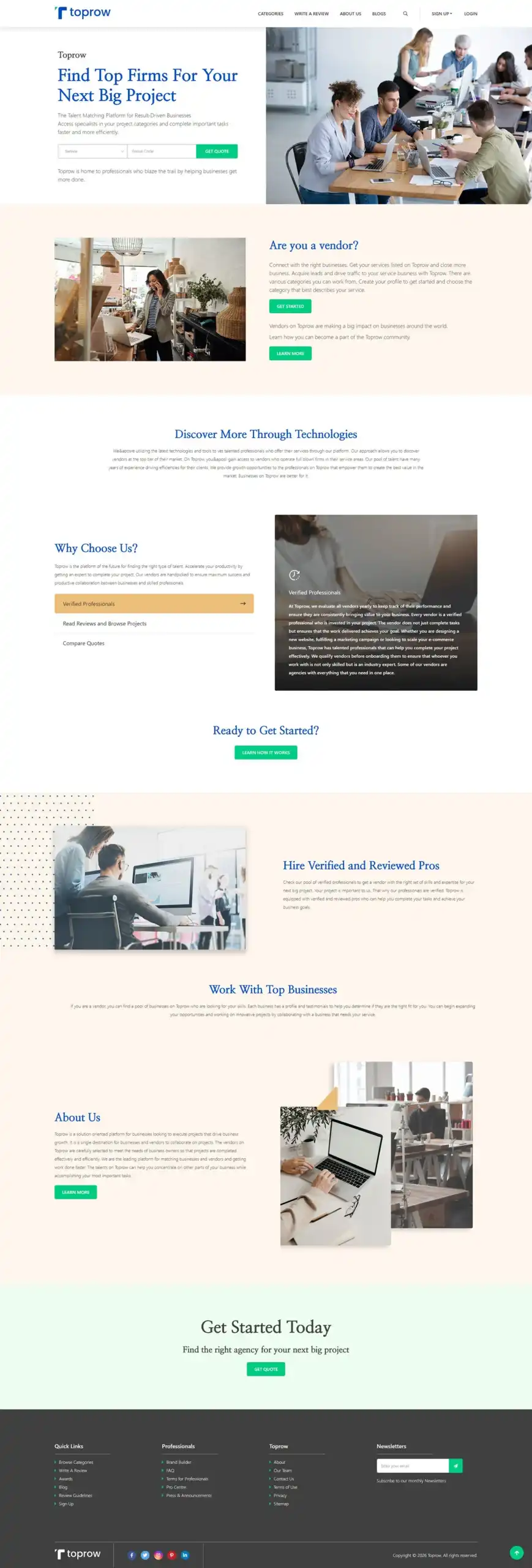 Toprow Full Website
