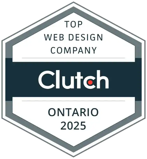 Top Web Design Company Ontario Clutch Award 2025