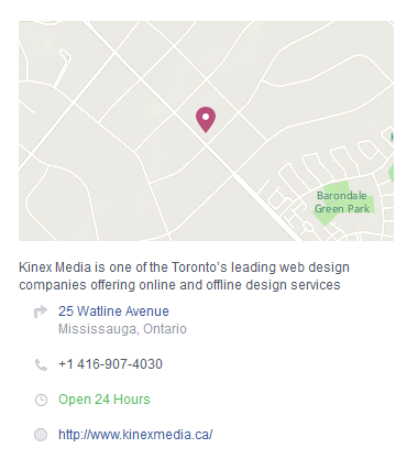 Kinex Media Local Address